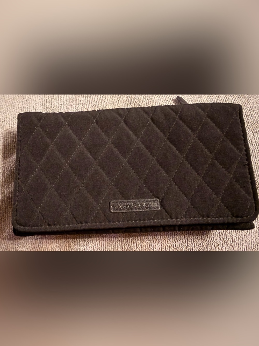 Vera Bradley Quilted Black Women’s Zip Wallet